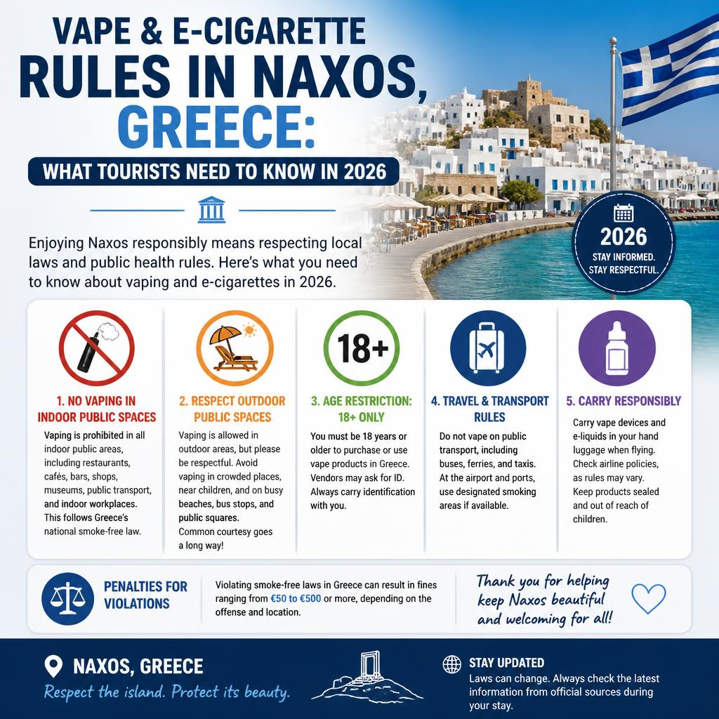 Vape and E-Cigarette Rules in Naxos, Greece
