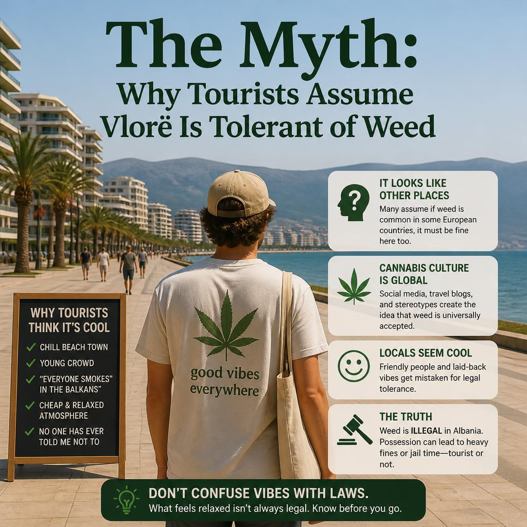 Why Tourists Assume Vlorë Is Tolerant of Weed