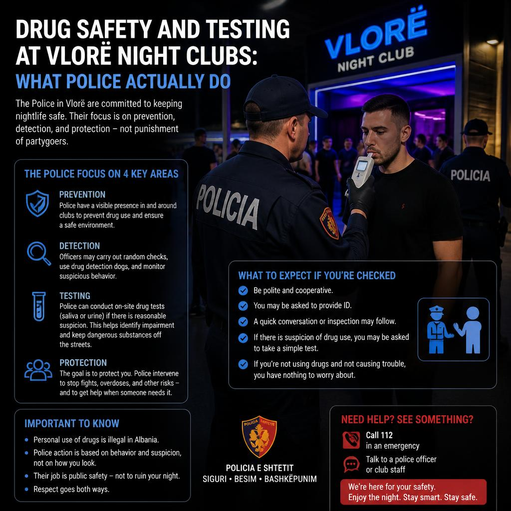Drug Safety and Testing at Vlorë Clubs