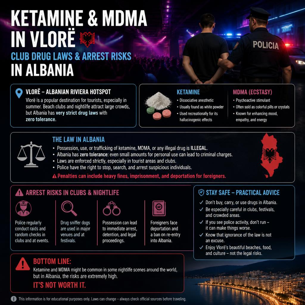 Ketamine and MDMA in Vlorë