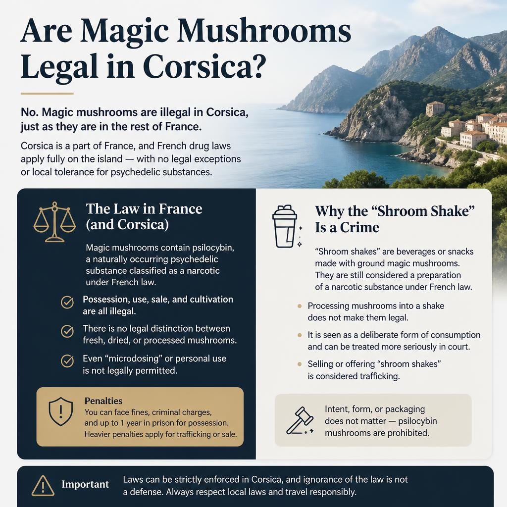 Are Magic Mushrooms Legal in Corsica?